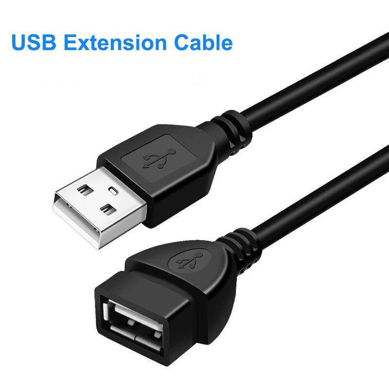 USB 2.0 Extension Cable, macho para fêmea Extender Cord, Data Transmission Line, DuperHighspeed Data Extension