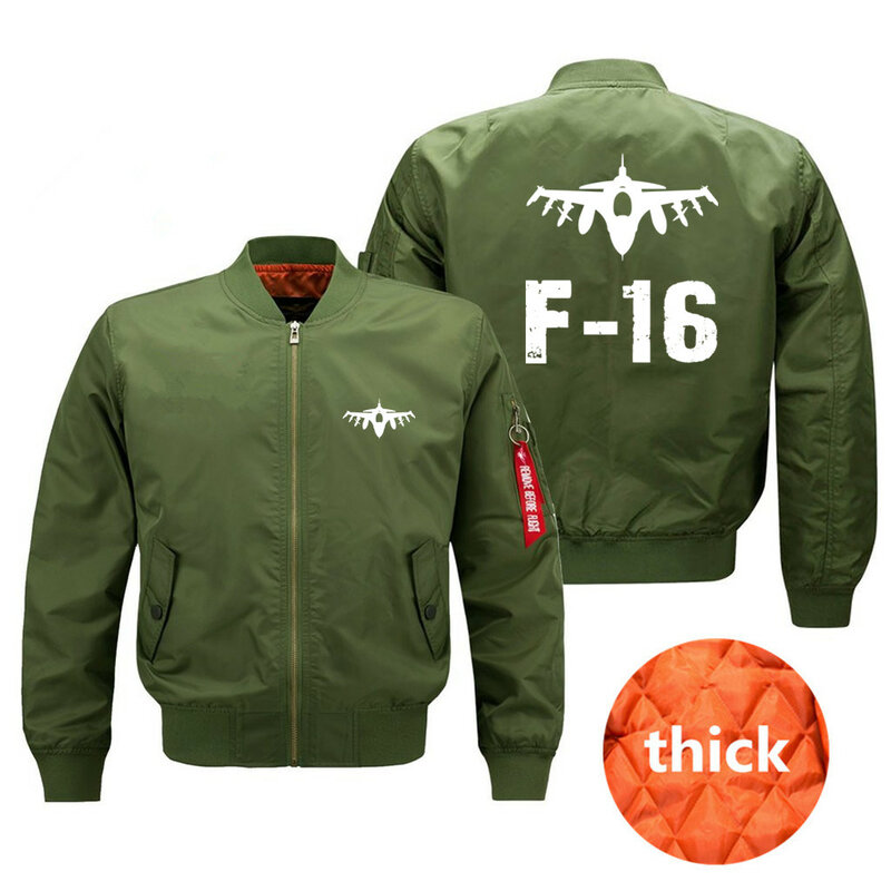 Chaqueta Bomber de piloto Ma1 para hombre, abrigos de aviador, primavera, otoño e invierno, F-16