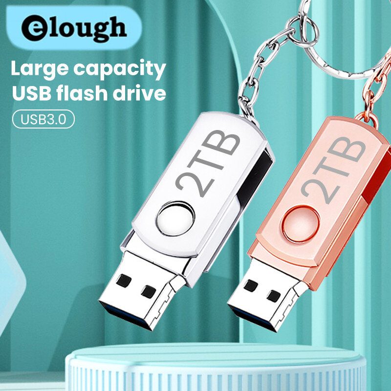 Elough المعادن USB فلاش حملة 2 تيرا بايت/1 تيرا بايت/512 جرام Pendrive OTG 32 جرام بندريف ذاكرة عصا محرك USB فلاش محرك مقاوم للماء