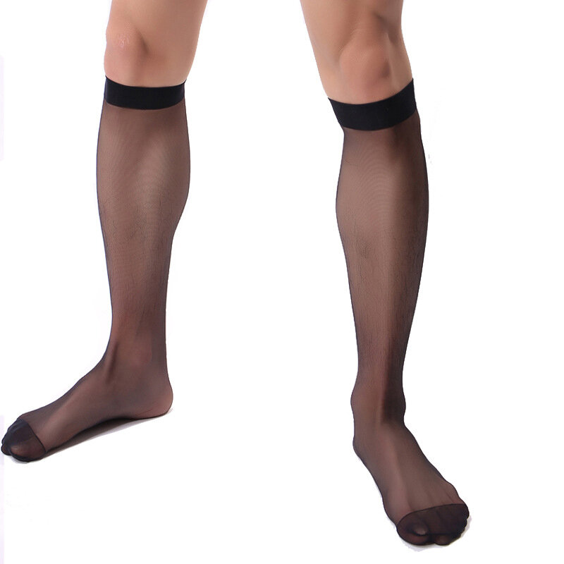 Young Boys Medium Length Stockings Men's TNT Medium Length Stockings Smooth Transparent Stockings Japanese Casual Formal Attire