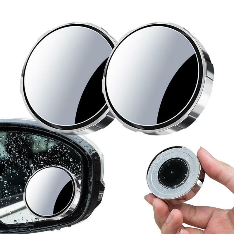 مرآة رؤية خلفية بكوب شفط دوار ، مرآة سيارة مستديرة لسلامة القيادة ، مرآة جانبية مقاومة للماء IP65 ، 2 * *