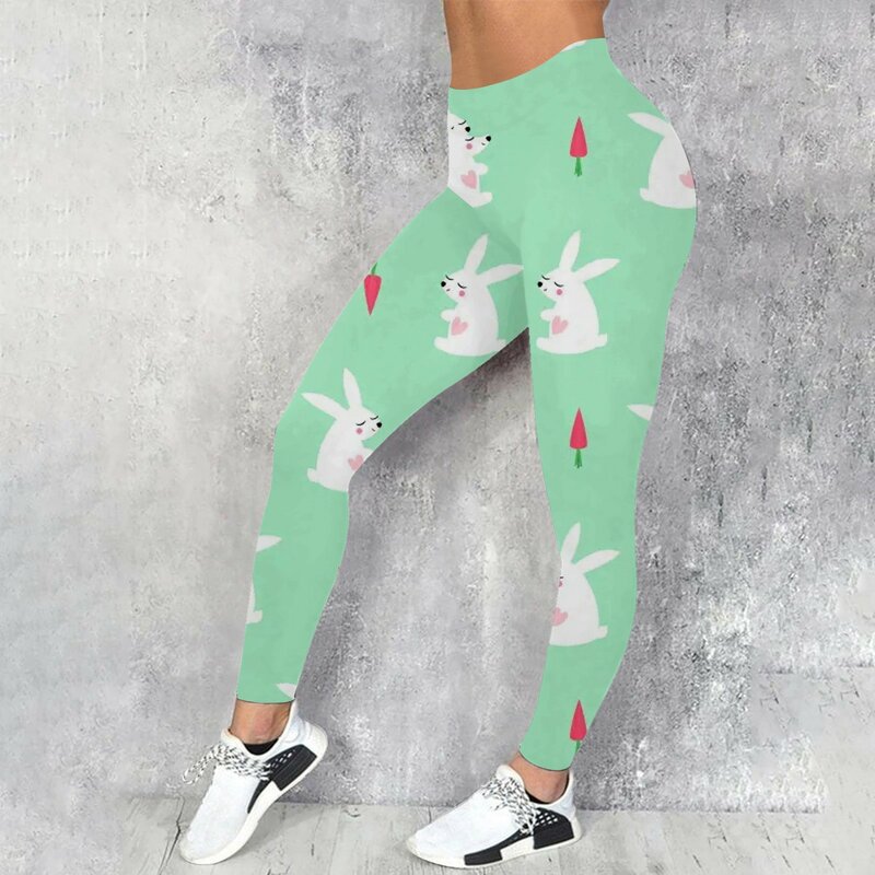 Womens Casual Comfort Holidays Printed Leggings Workout Trousers Pants Vintage Panties Girls Size