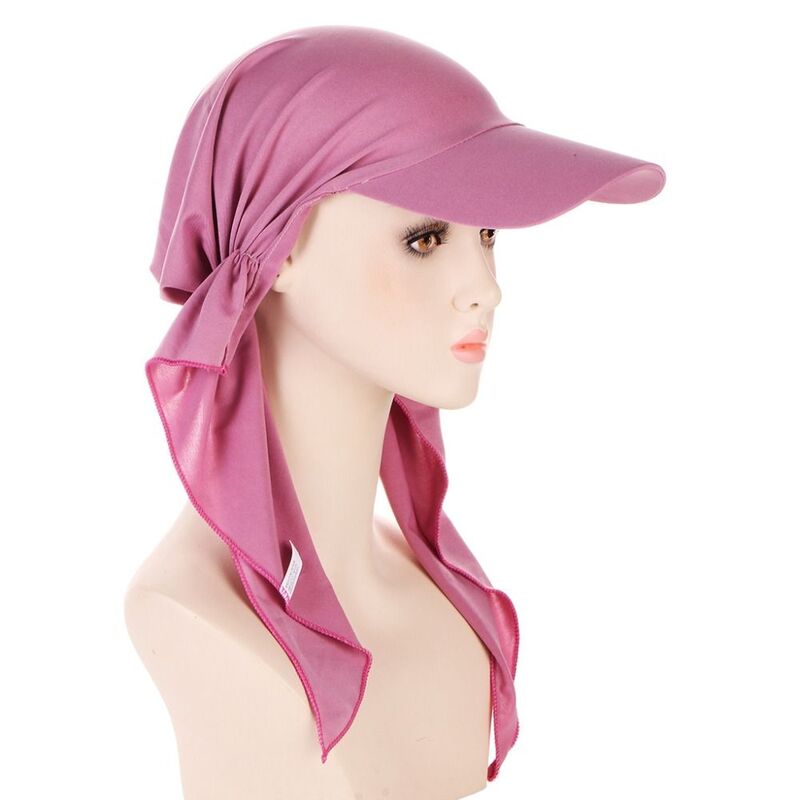 Sonne Kopf bedeckung Frauen Schal Mützen lässig Kopftuch muslimische Baseball mütze Snood Hüte