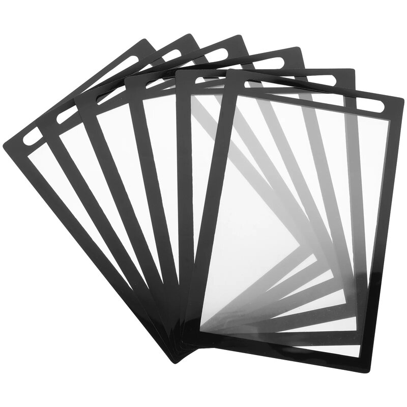 6 pezzi di manicotti per la copertura della carta per protezioni da tavolo di grandi dimensioni Trading di carte di plastica copre la foto del mazzo di immagazzinaggio