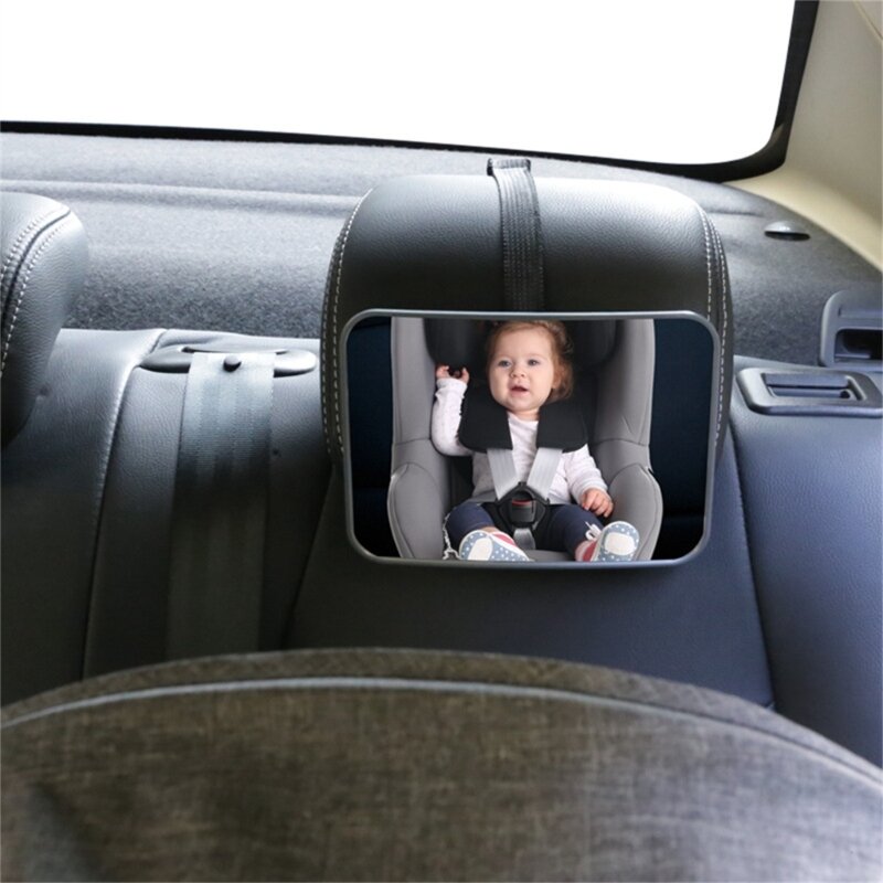 Dispositivo monitoraggio per bambini infrangibile in vetro per auto. Vetro sorveglianza per bambini sul sedile posteriore
