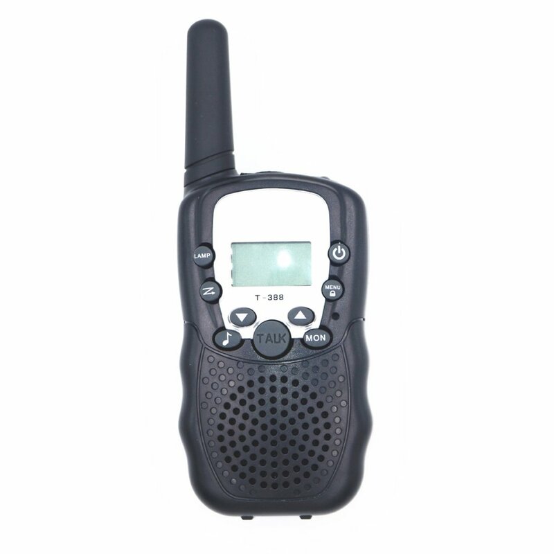 1Pcs T388 UHF Two Way Radio Portable Handheld Children's Walkie Talkie with Built-in Led Torch Mini Toy Gifts for Kids Boy Girls