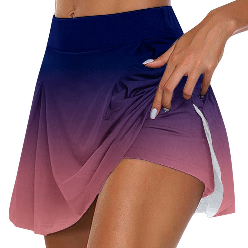 2024 Dames Sport Tennis Dans Fitness Korte Rokjes Sneldrogende Stevige Vrouwelijke Voering Hoge Taille Mini Golf Sportieve Rokken