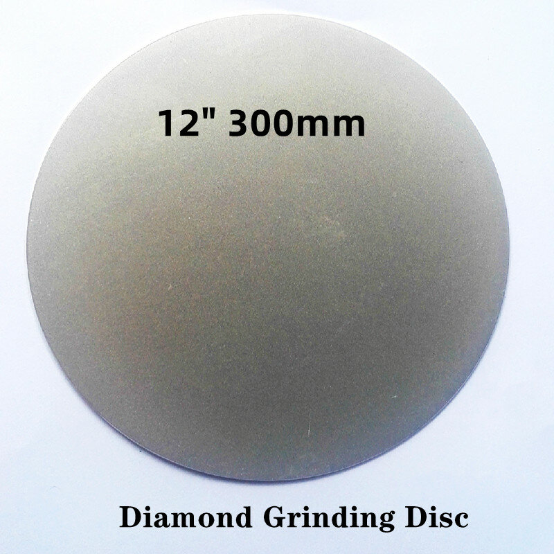 NO CENTER HOLE 12" 300mm Inch Grit Diamond Grinding Disc Abrasive Wheels Coated Flat Lap Disk for Gemstone Jewelry Tools