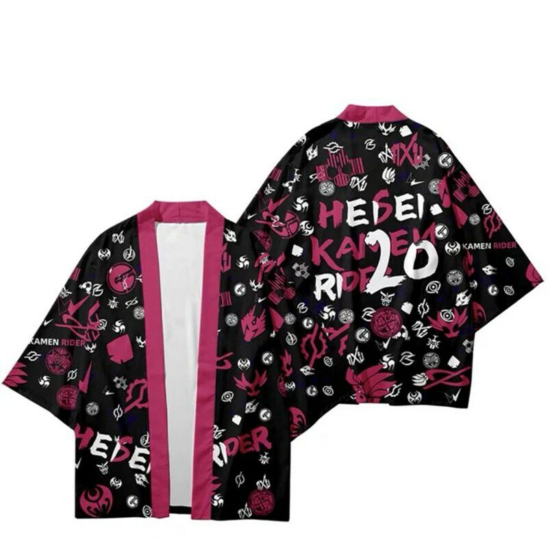 Heisei Reiter Kamen Rider 20 Beste 3d Kimono Shirt Cosplay Kostüm Beliebte Anime Männer Frauen Sieben Punkt Hülse Tops Strickjacke jacke