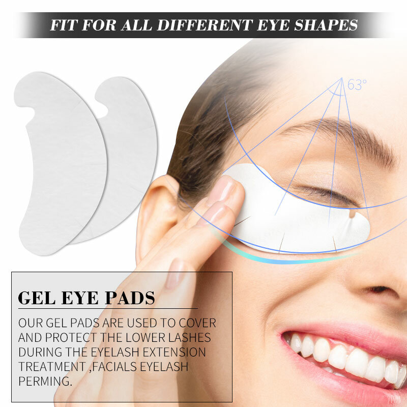 100/500pairs Eyelash Patches Hydrogel Gel Eye Patches Wholesale false Eyelash Extension Under Eye Pads Makeup Tools