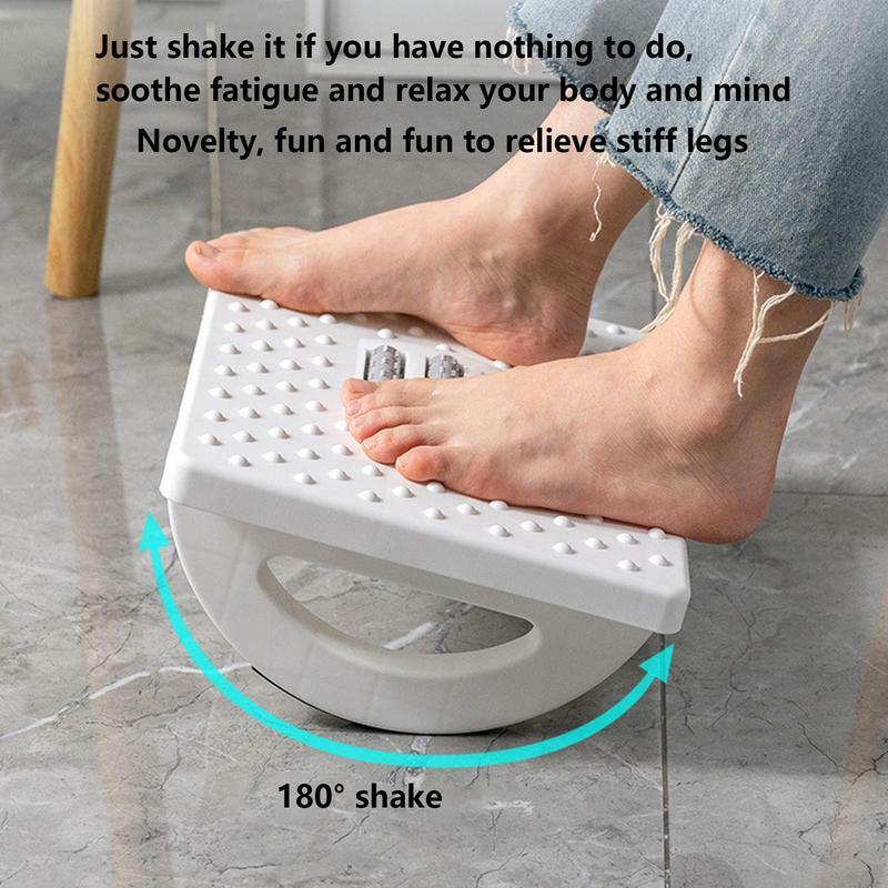 Under Desk Footrest Comfortable Foot Pillow With Foot Massager Shakable Non-slip Foot Pad Massage Rollers For Adults Kids Office