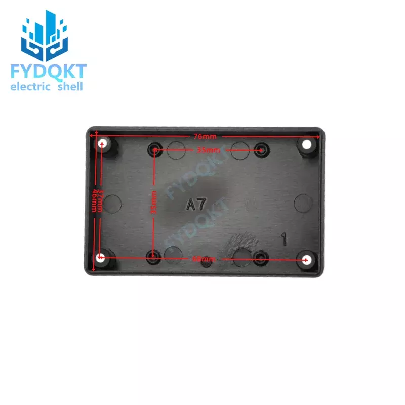 Caja de plástico ABS impermeable para interruptor de alimentación, caja de conexiones de instrumentos DIY, 79x49x31mm, 1 piezas