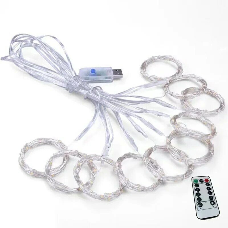 3M festone String Light Fairy Garland tenda luce USB con telecomando capodanno e decorazione natalizia per la festa in casa matrimonio
