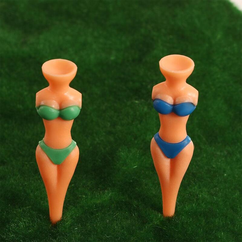 5 Pcs/Lot Plastic Bikini Lady Model Sexy Attractive Outdoor Golf  Accessories Clubs Tee Golf Training Golf Tees