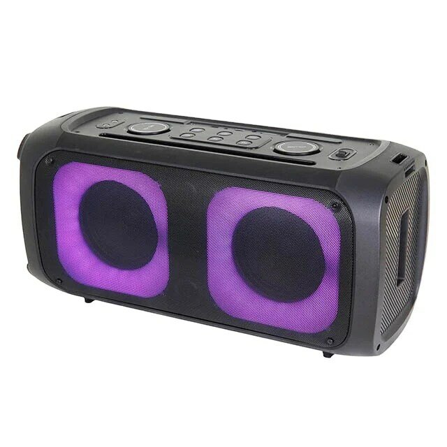 صندوق حفلة صوت ستيريو احترافي ، مكبر صوت محمول LED ، حفلة دي جي ، مجهز بمكبر صوت بلوتوث