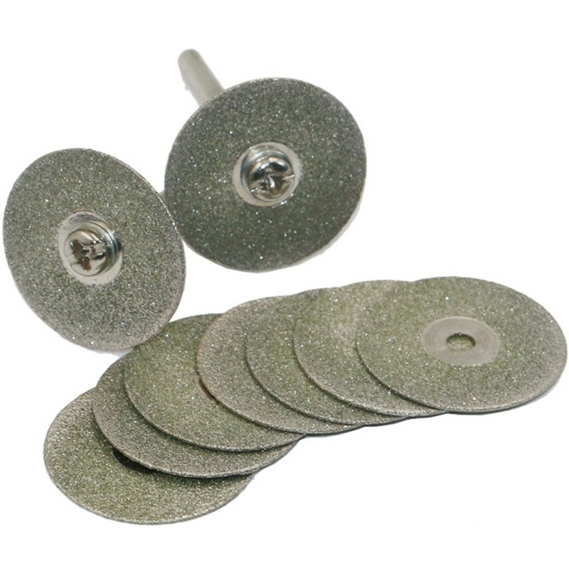 Discos de corte abrasivos para corte de Metal y vidrio, hoja de sierra Circular rotativa de 22mm, 10 piezas