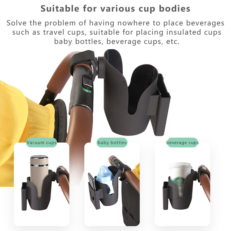 Cup Holder For Stroller Baby Carriage Water Bottle Support Mobile Phone Holder Universal Pram Baby Stroller Storage Organizer