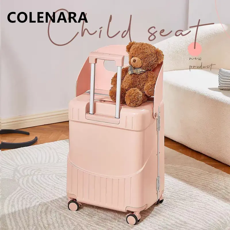 COLENARA-Valise Multifonctionnelle de Grande Capacité pour Enfant, Valise d'Embarquement, ABS + PC, 20 Pouces, Haute Qualité
