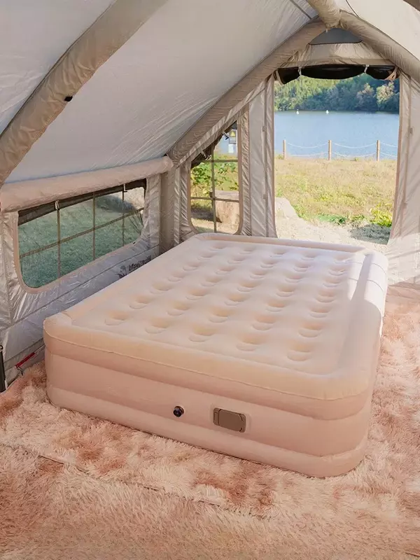 Colchón inflable para uso doméstico, cama de cojín inflable portátil para acampar al aire libre en otoño e invierno, nuevo
