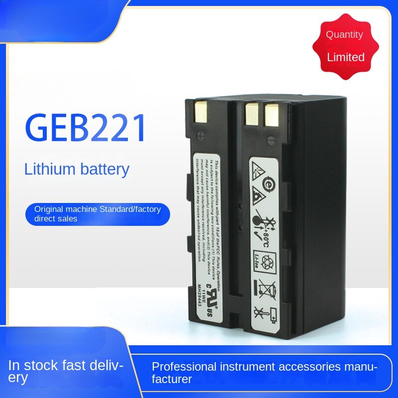 Bateria Geb221/222 Adequado para Leica, Instrumento de Estação Total, Ts02, 06, 09, 15, 802, Tp1200, 1230