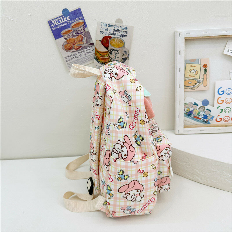 헬로 키티 한국 어린이 학교 가방, 만화 귀여운 대용량 유치원 배낭, 남아 및 여아용, 2024 용수철 신제품