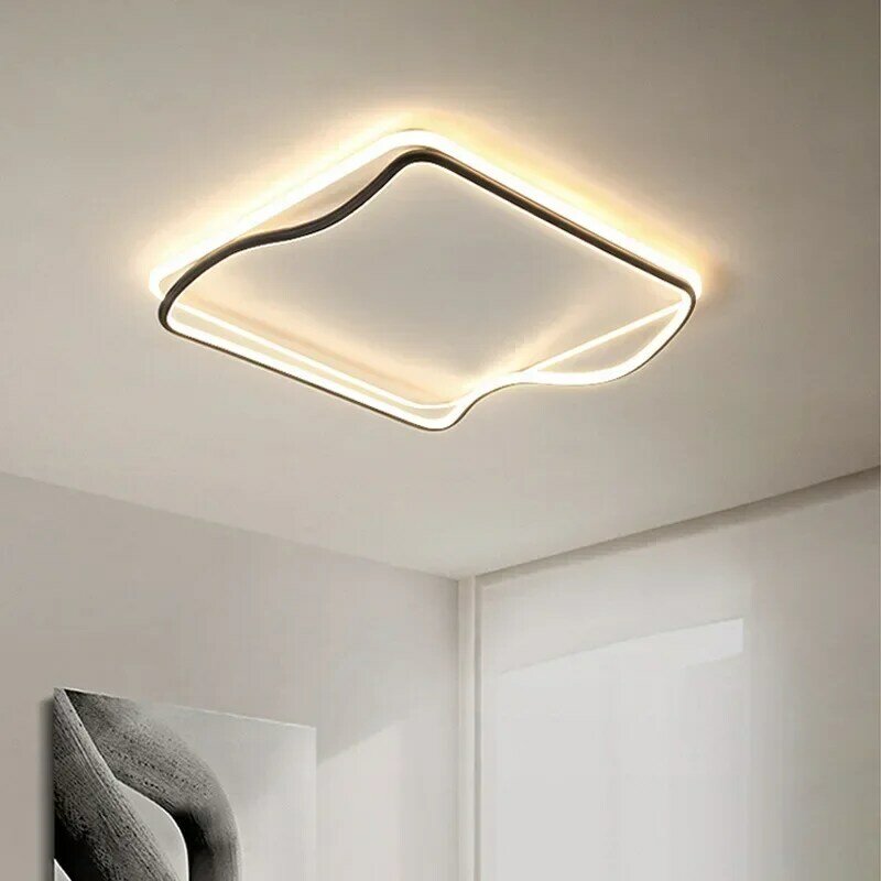 Plafonnier LED au Design Moderne, Luminaire Décoratif de Plafond, Idéal pour un Salon, une Salle à Manger, une Chambre d'Enfant ou un Couloir