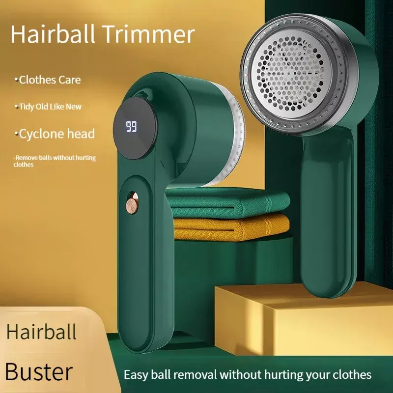 Echome Flusen entferner Haushalt Haarball Trimmer tragbare USB wiederauf ladbare intelligente Digital anzeige Haaren tfernung Ball Entfernung