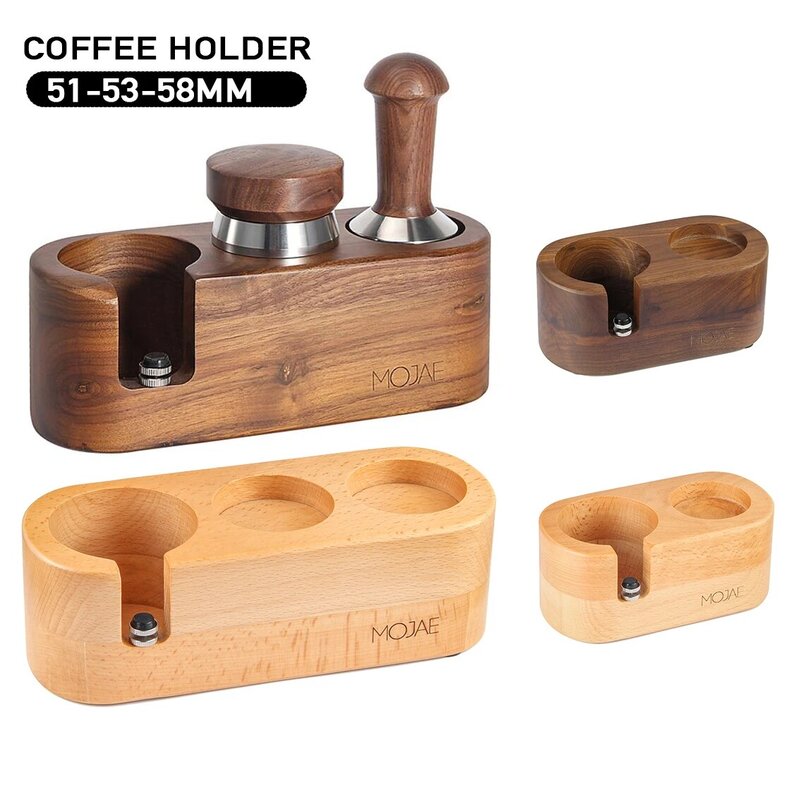 Wooden Coffee Filter Tamper Holder, Espresso Tamper Mat Stand, Cafe Tools, Coffee Accessories for Barista, 51mm, 53mm, 58mm