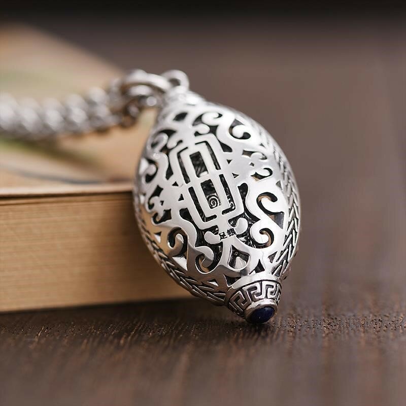 Antyczne srebro kolor Gawu pudełko na naszyjnik może pomieścić rzeczy wisiorek długi łańcuch sweter biżuteria bankietowa akcesoria