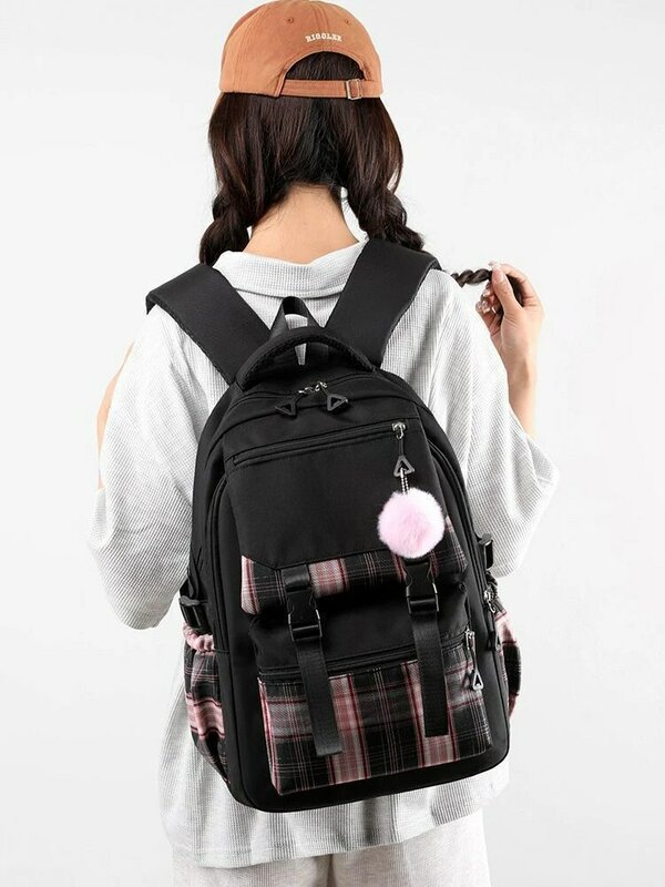 Mochila Hello Kitty para meninas, bolsa escolar de grande capacidade, fofa e elegante, japonesa, bolsa de escola primária