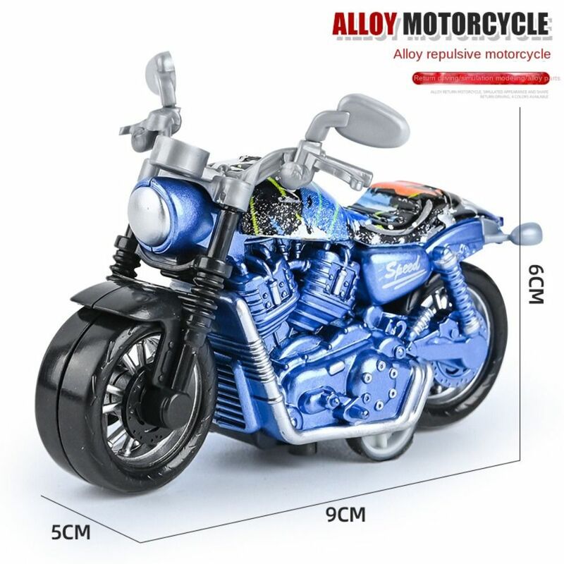Mini Pullback Motorcycle Model Pull Back Car Simulation Simulation Motorbike Locomotive Alloy Motorbike Model Children's Gift