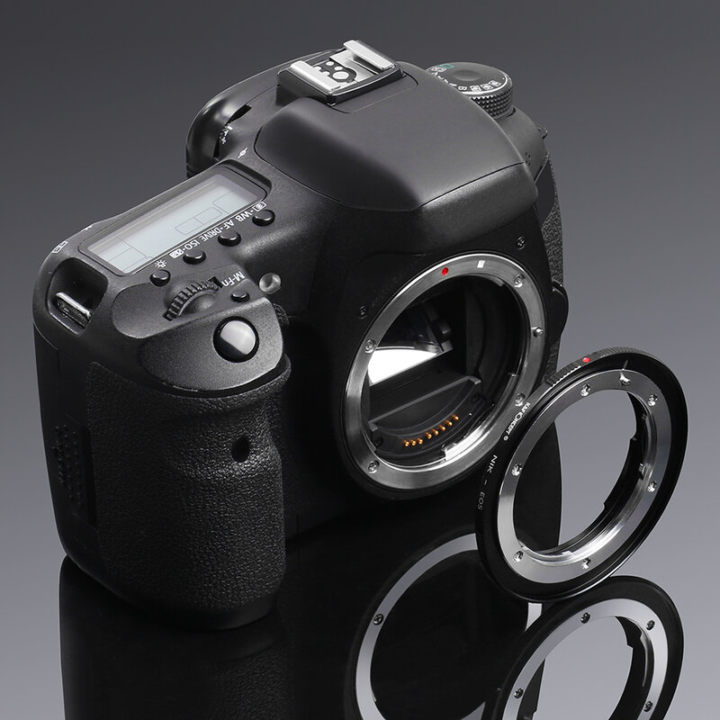 K & F CONCEPT-anillo adaptador de montaje para Nikon F AI ai-s, lente para cámara Canon EOS EF 600D 60D 5D 500D ai-eos