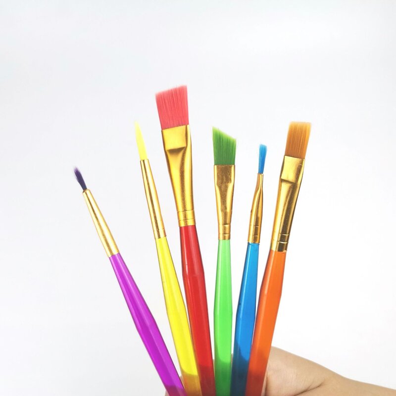 6pcs professional acrylic paintbrushes, artist's art supplies, watercolor paintbrushes, stationery