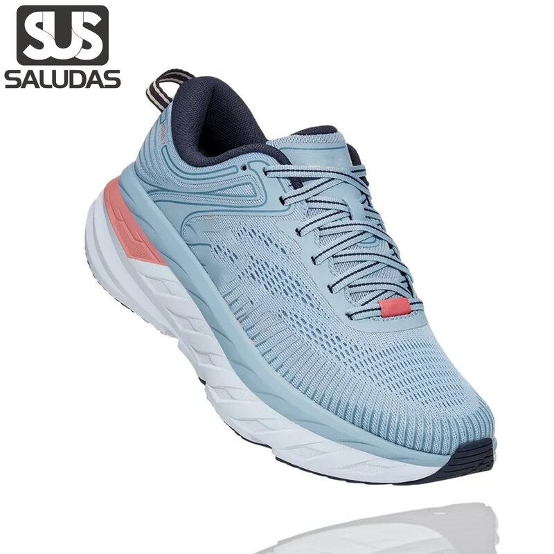 SALUDAS-Bondi 7 chaussures de course pour hommes et femmes, baskets de sport décontractées, amorti de baume ultra-léger, marathon élastique, jogging