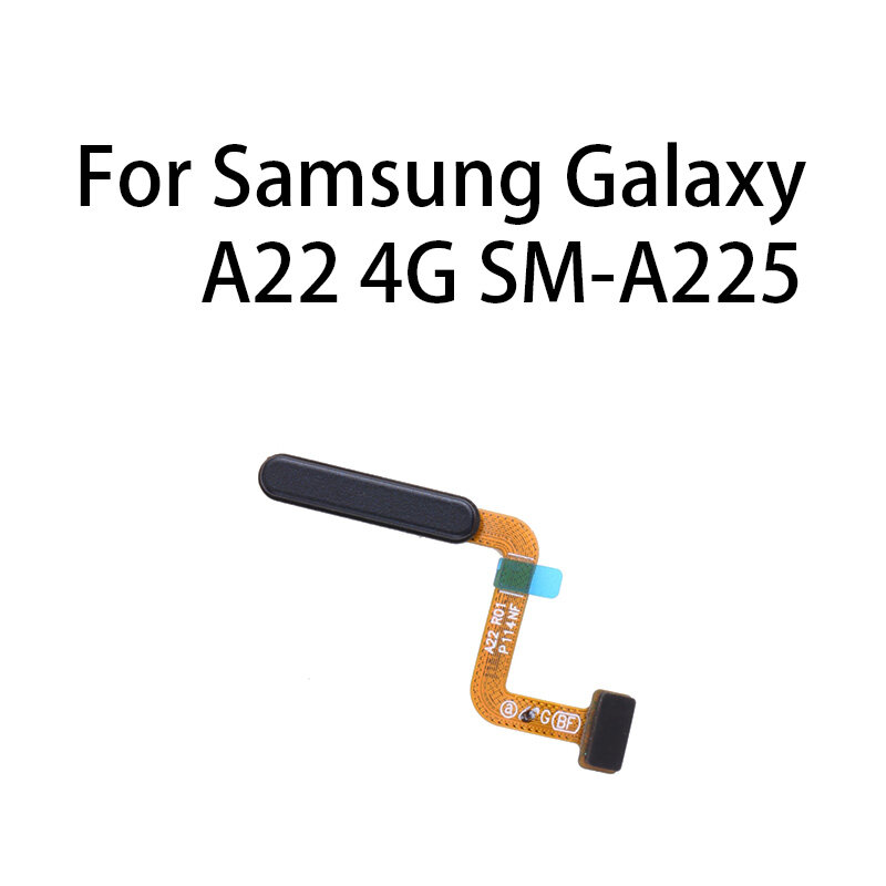 Org-botón de inicio con Sensor de huella dactilar, Cable flexible para Samsung Galaxy A22, 4G, SM-A225