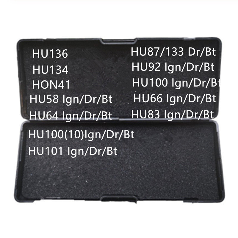 Lishi werkzeug 2 in 1 HU64 HU66 HU83 HU92 HU100 HU100 10cut HU101 HU100R HY20 HY22 SIP22 TOY2Track SPIELZEUG (2014) TOY48 HON66 FORD2017