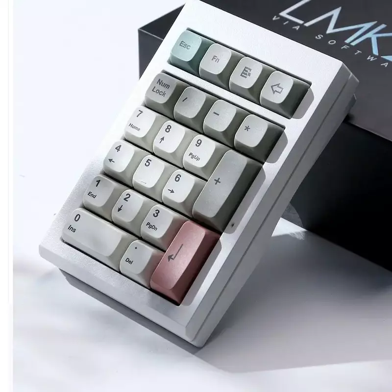 ZUOYA LMK21 casing aluminium nirkabel Bluetooth, perlengkapan Keyboard melalui Gasket yang dapat diprogram, bantalan nomor dapat ditukar panas untuk e-sport/Mac/Win