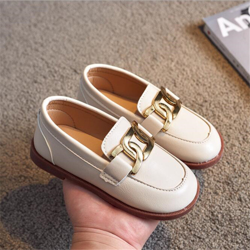 Кожаные туфли для девочек Новинка весна-осень 2022 модная обувь в британском стиле с мягкой подошвой для маленьких девочек детская обувь принцессы