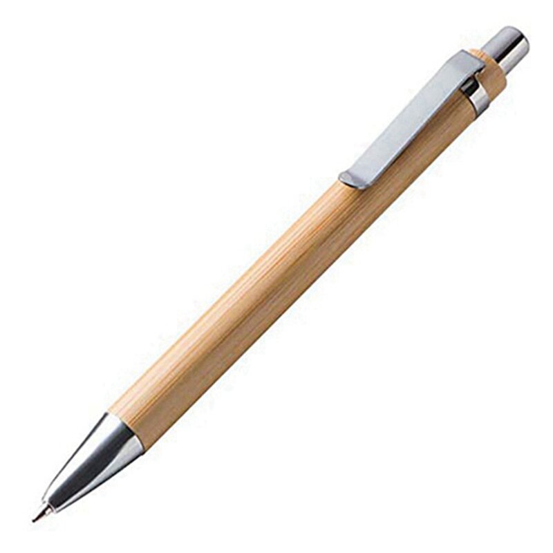 100 шт., бамбуковые магнитные ручки, офисные и школьные принадлежности, ручки и принадлежности для письма, подарки (синие + черные чернила)