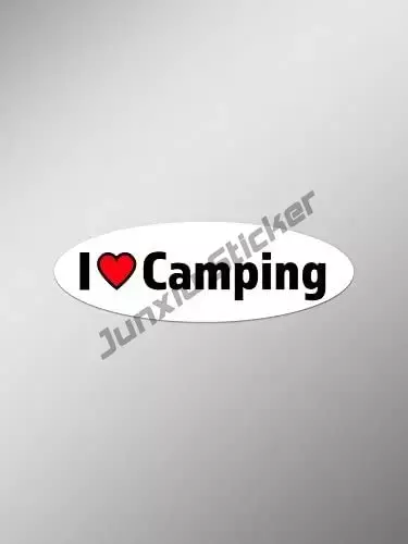 Ik Liefde Camping Decal Liefde Gitaren Sticker I Love Paarden Decal Grappige Auto Accessoires Voor Meisjes Zonnebrandcrème Waterdichte Auto Sticker