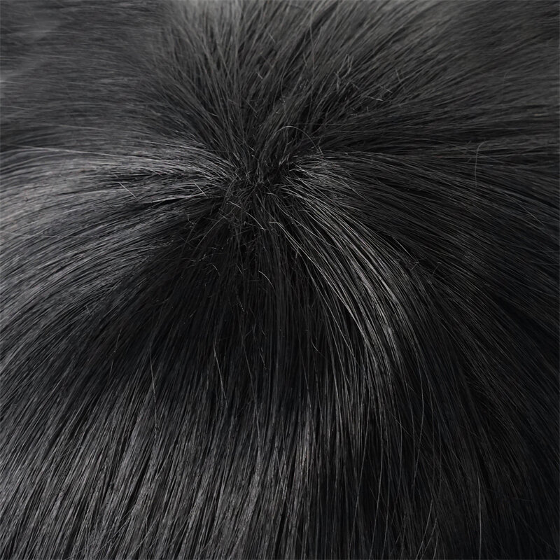 Anime Akutagawa Ryunosuke Cosplay Perücke 30cm kurze schwarz weiß Farbverlauf Perücken hitze beständiges synthetisches Haar
