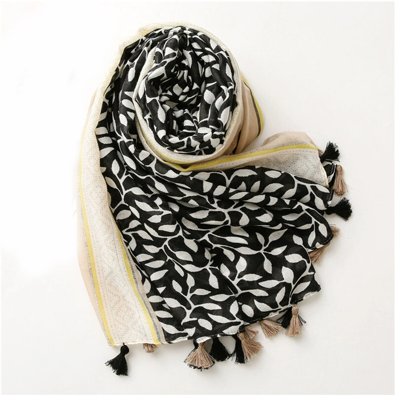 Ethnic style Tassels Beach Towel, The Four Seasons Bandanna New Print Warm Windproof Shawls Fashion 180 * 85cm Muslim Headscarf,