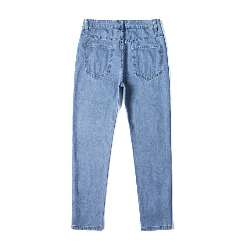 Jesienne modne w stylu KPOP Harajuku wąskie spodnie do fitnessu luźne wszystkie pasują do jednokolorowe spodnie bawełniana, z kieszeniami jeansów z prostym cylindrem