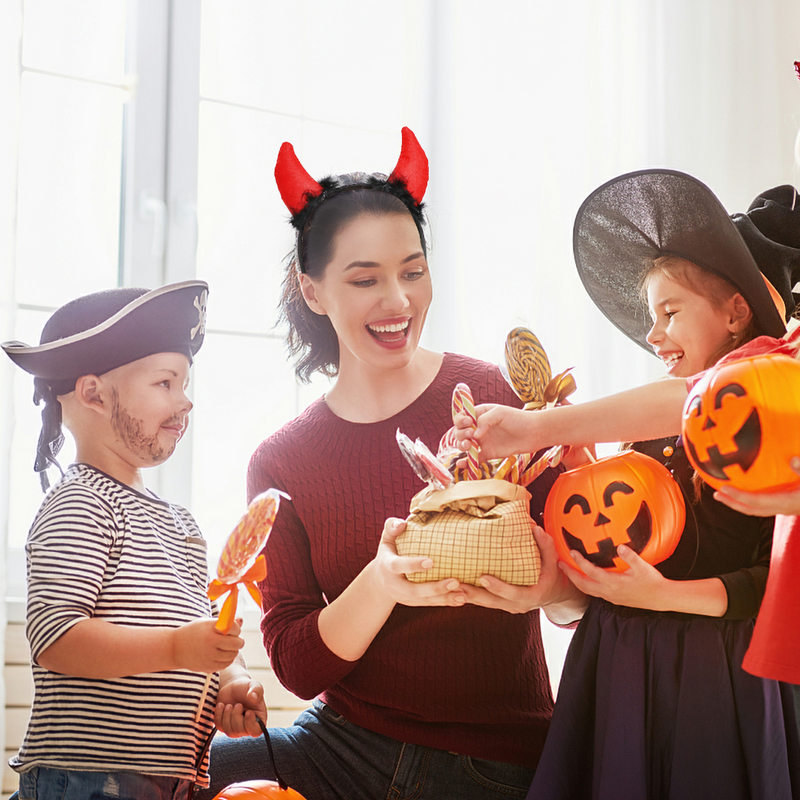 Комплект костюмов на Хэллоуин, комплект головных уборов с крыльями и треугольными вилками, косплей-костюм на Хэллоуин