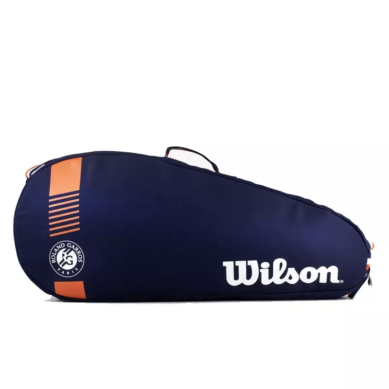 Wilson Roland Garros Tour 2023 Design Tennis Bag Team 3-6 Pack Navy Lightweight Tennis Racket Bag with Shoes Pocket