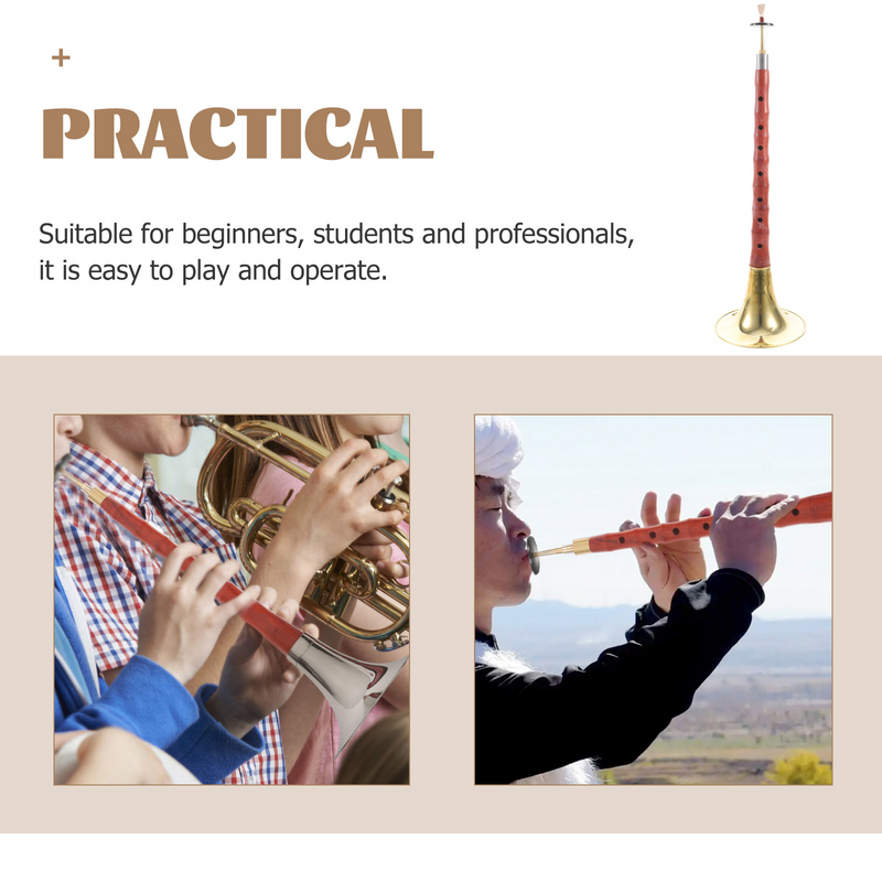 Hoge Kwaliteit Chinese Instrument Voor Beginner Een C D Key Suona Rosewood-Made Suona Instrument Etnische Wind Muziekinstrument