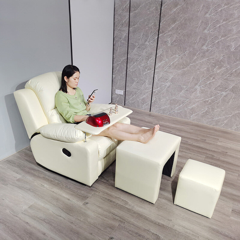 Manual equipamento confortável salão, massagem poltrona, cadeira spa, pedicure profissional, manicure cadeira