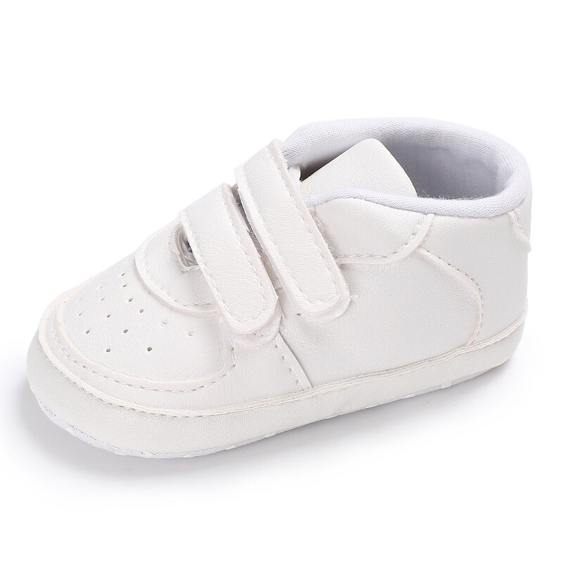 White Fashion Baby Shoes Casual Shoes For Boys And Girls Soft Bottom Baptism Shoes Sneakers For Freshmen Comfort First WalkShoes