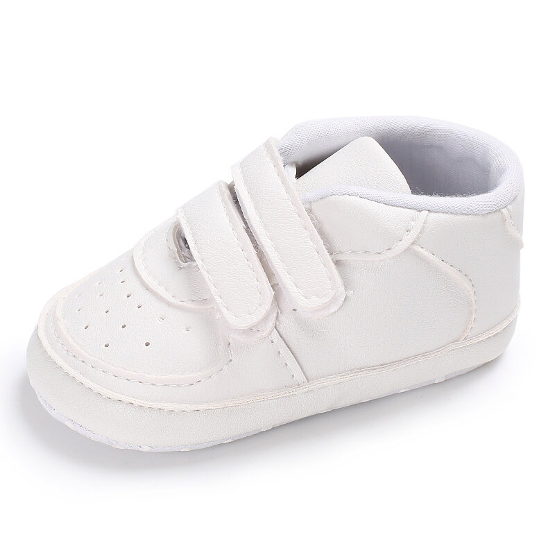 Scarpe da bambino bianche di moda scarpe Casual per ragazzi e ragazze scarpe da battesimo con fondo morbido Sneakers per le prime scarpe da passeggio Comfort