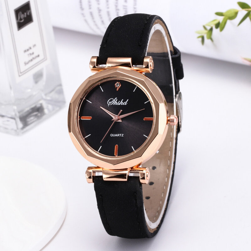 Watches OL diamond Women Girls Gift Watch Stainless Steel Wristwatch Fashion Newest Leather Quartz Analog